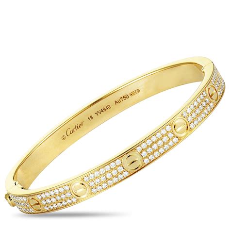 cartier bracelet yellow gold diamond.